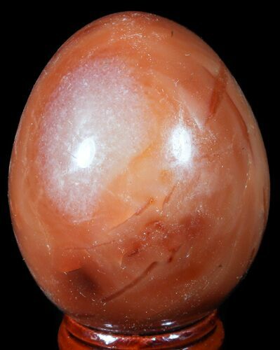 Colorful Carnelian Agate Egg #55524